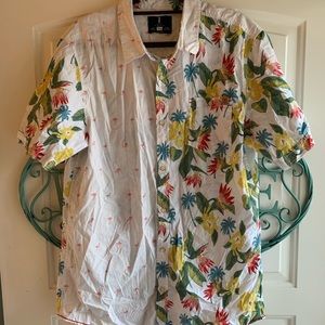 Jeans by Buffalo Hawaiian Shirt Flamingo - size XL